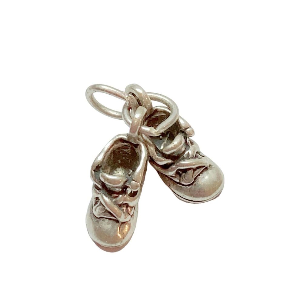 925 sterling silver hanging baby shoes charm bracelets
